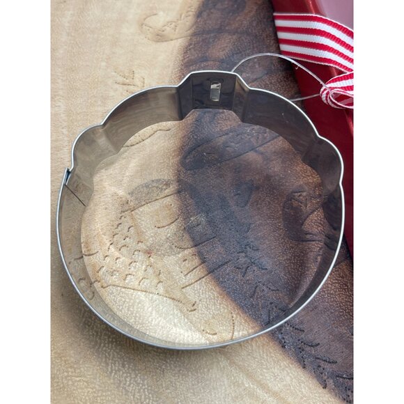 Hallmark Snowman Cookie Plate & Cutter Set - "Share The Merry" Design - NEW! - Picture 3 of 6